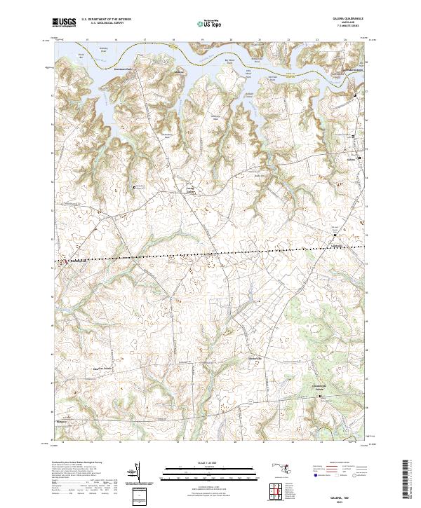 Galena, MD — USGS 7.5-minute topo (2023)