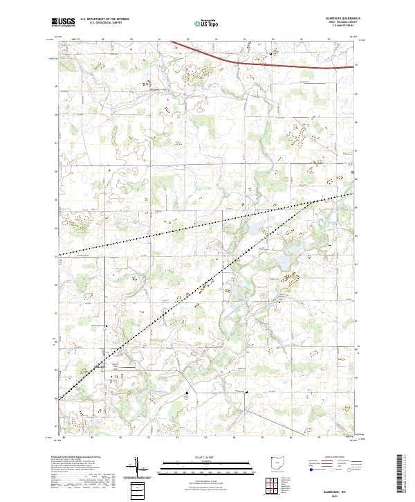 Blakeslee, OH — USGS 7.5-minute topo (2023)
