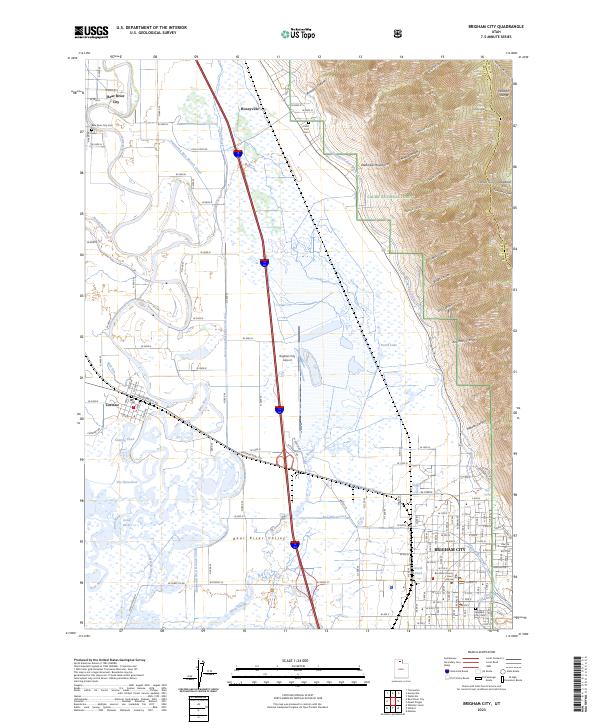 Brigham City, UT — USGS 7.5-minute topo (2023)