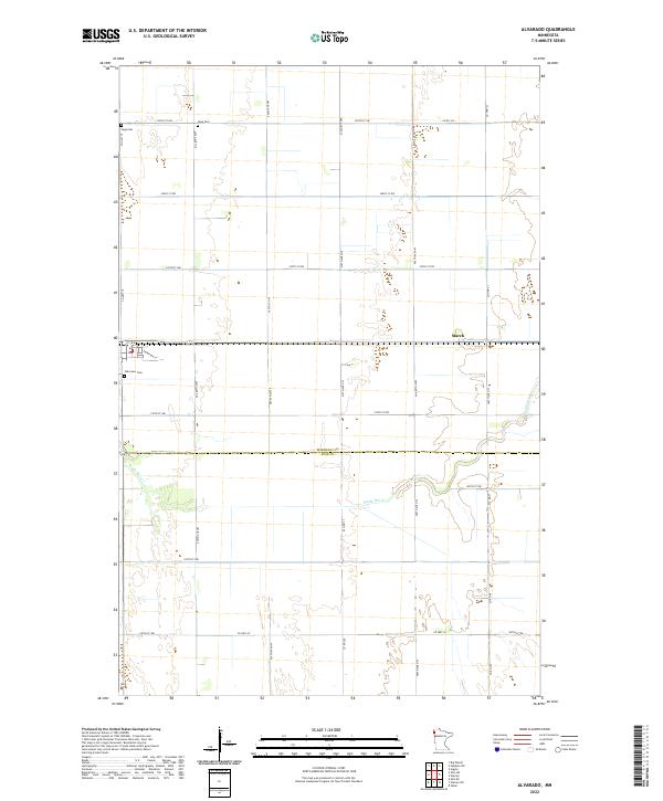 Alvarado, MN — USGS 7.5-minute topo (2022)