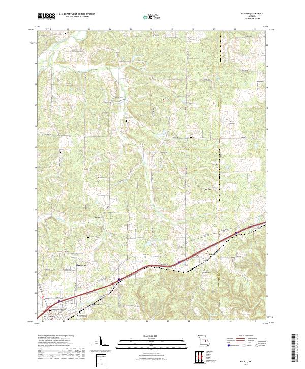 Rosati, MO — USGS 7.5-minute topo (2021)