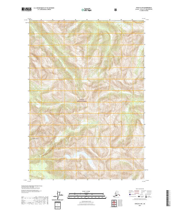 Sitka B-4 SW, AK — USGS 7.5-minute topo (2021)