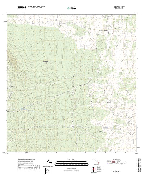 Kaunene, HI — USGS 7.5-minute topo (2024)