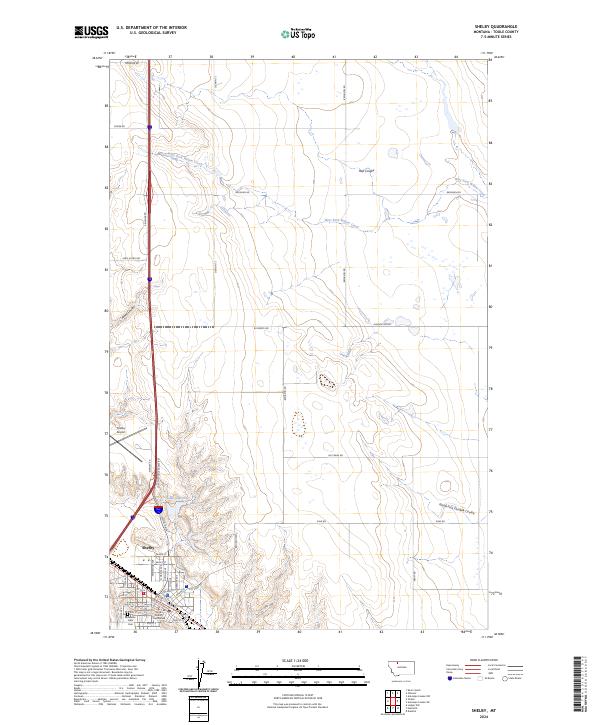 Shelby, MT — USGS 7.5-minute topo (2024)