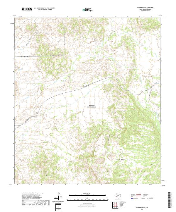 Tule Mountain, TX — USGS 7.5-minute topo (2022)