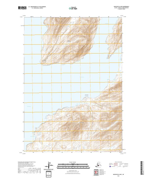 Kaguyak D-6 NW, AK — USGS 7.5-minute topo (2021)