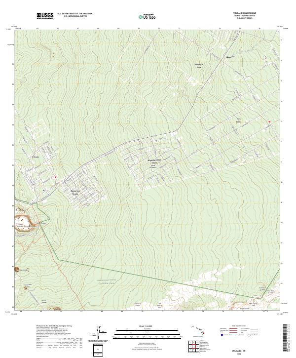 Volcano, HI — USGS 7.5-minute topo (2024)