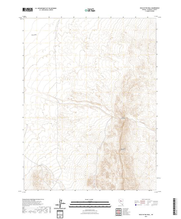 Hole In The Wall, NV — USGS 7.5-minute topo (2021)