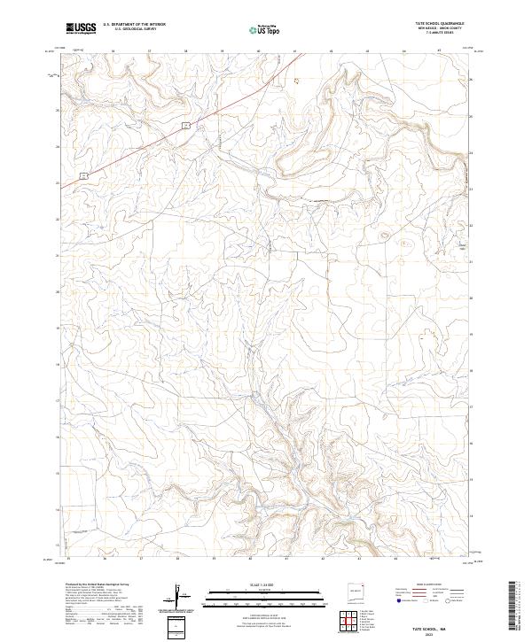 Tate School, NM — USGS 7.5-minute topo (2023)