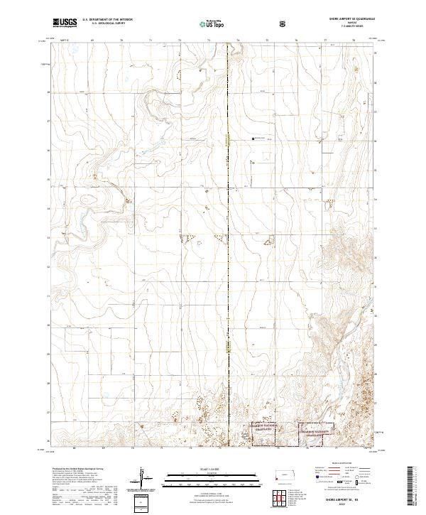 Shore Airport SE, KS — USGS 7.5-minute topo (2022)