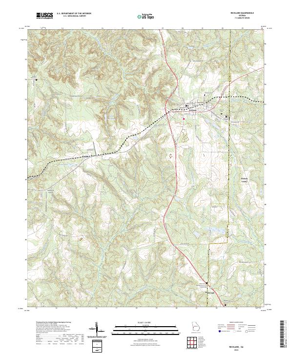 Richland, GA — USGS 7.5-minute topo (2024)