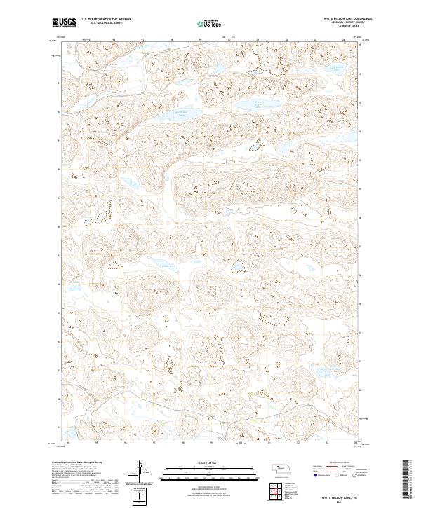 White Willow Lake, NE — USGS 7.5-minute topo (2021)