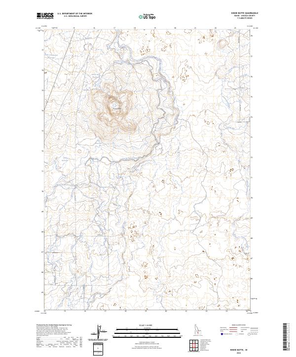 Kinzie Butte, ID — USGS 7.5-minute topo (2024)