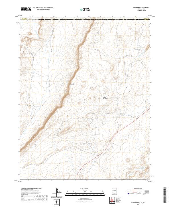 Garnet Ridge, AZ-UT — USGS 7.5-minute topo (2021)