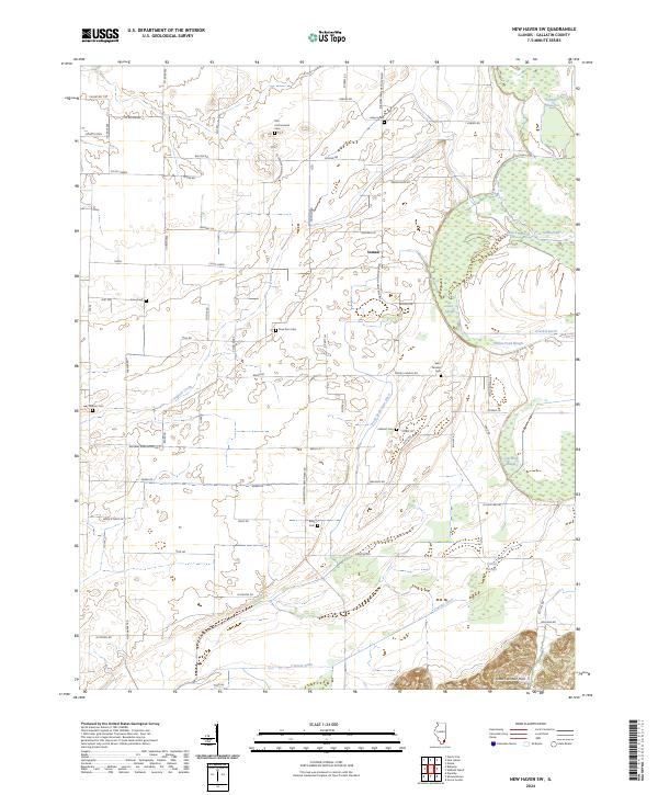 New Haven SW, IL — USGS 7.5-minute topo (2024)