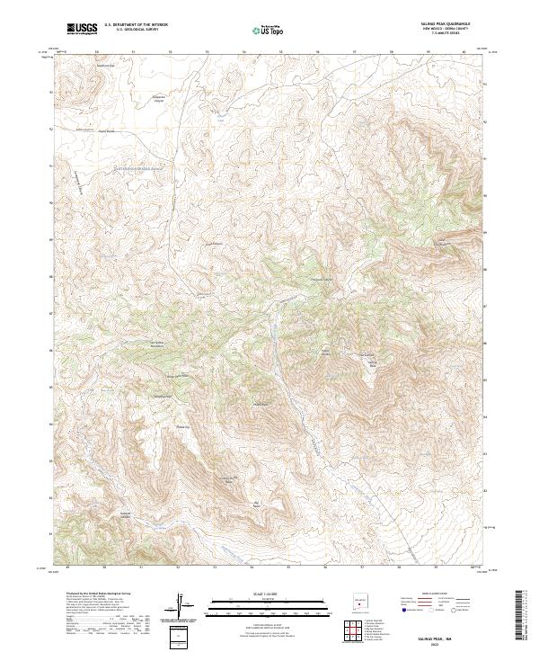 Salinas Peak, NM — USGS 7.5-minute topo (2023)