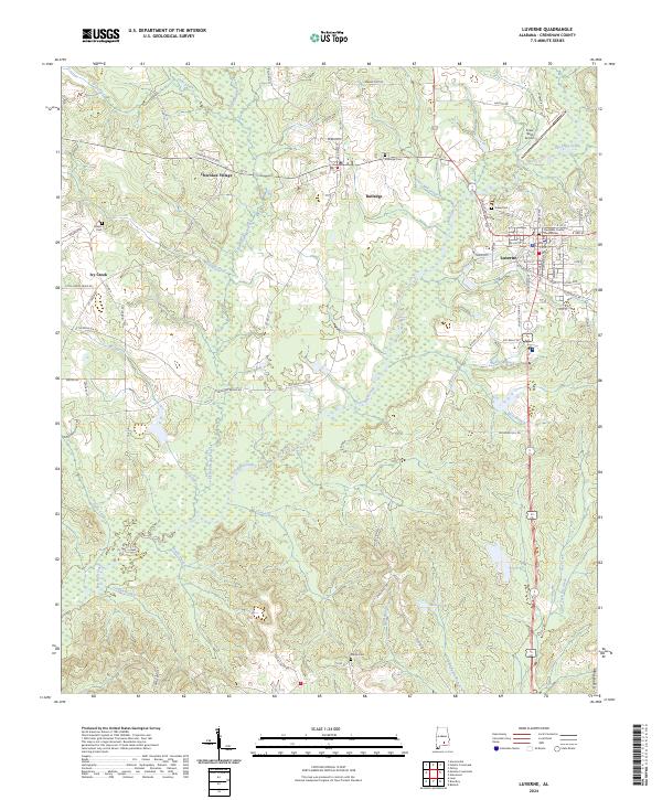 Luverne, AL — USGS 7.5-minute topo (2024)