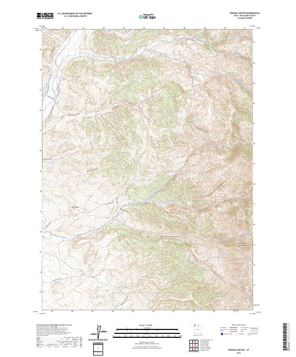 Ingham Canyon, UT — USGS 7.5-minute topo (2023)