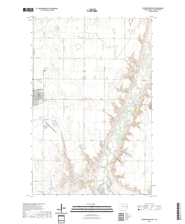 Cooperstown East, ND — USGS 7.5-minute topo (2024)