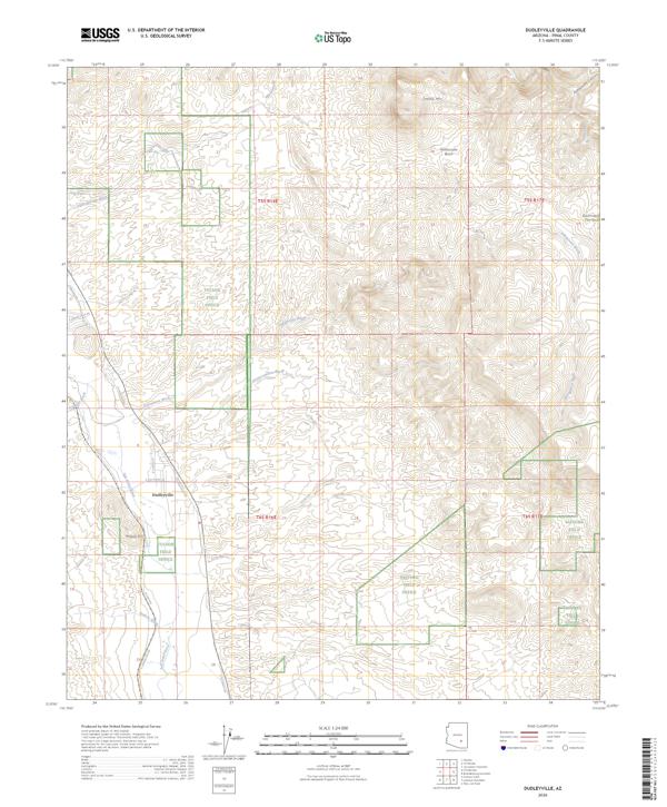 Dudleyville, AZ — USGS 7.5-minute topo (2026)
