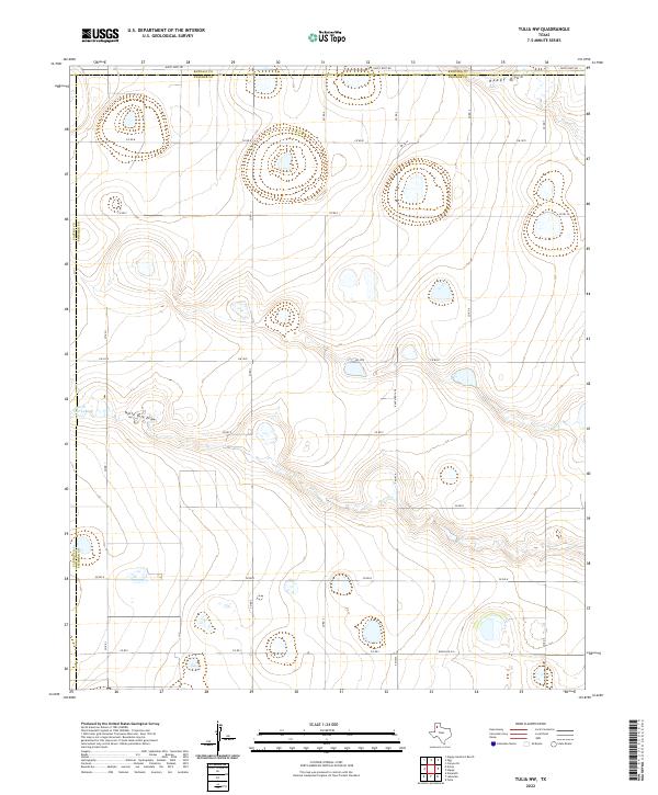 Tulia NW, TX — USGS 7.5-minute topo (2022)