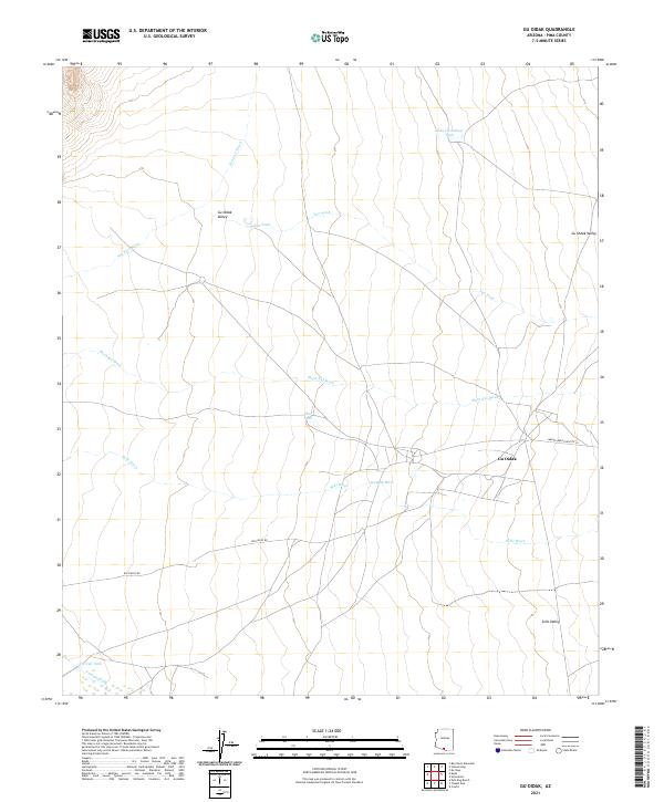 Gu Oidak, AZ — USGS 7.5-minute topo (2021)