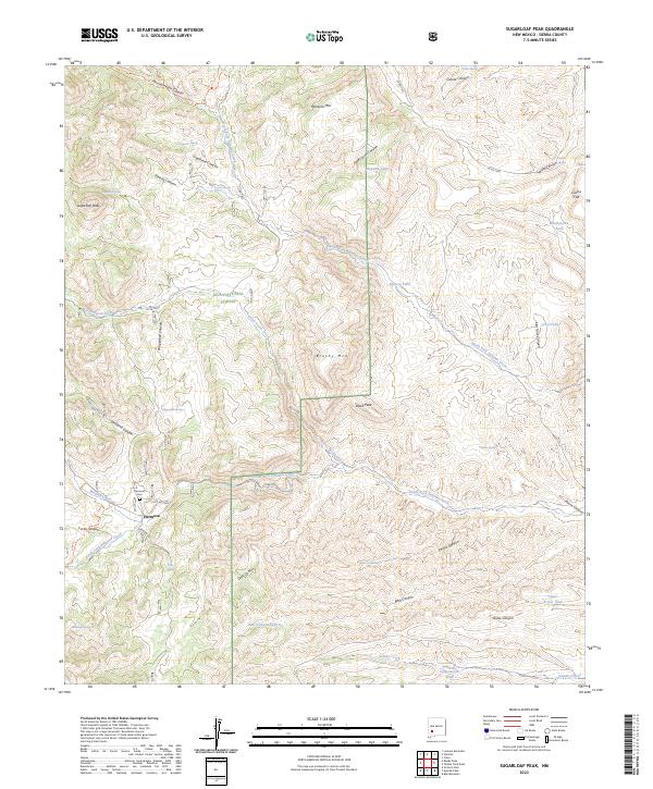 Sugarloaf Peak, NM — USGS 7.5-minute topo (2023)