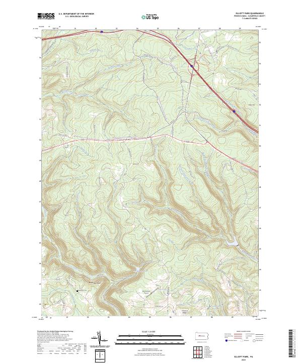Elliott Park, PA — USGS 7.5-minute topo (2023)