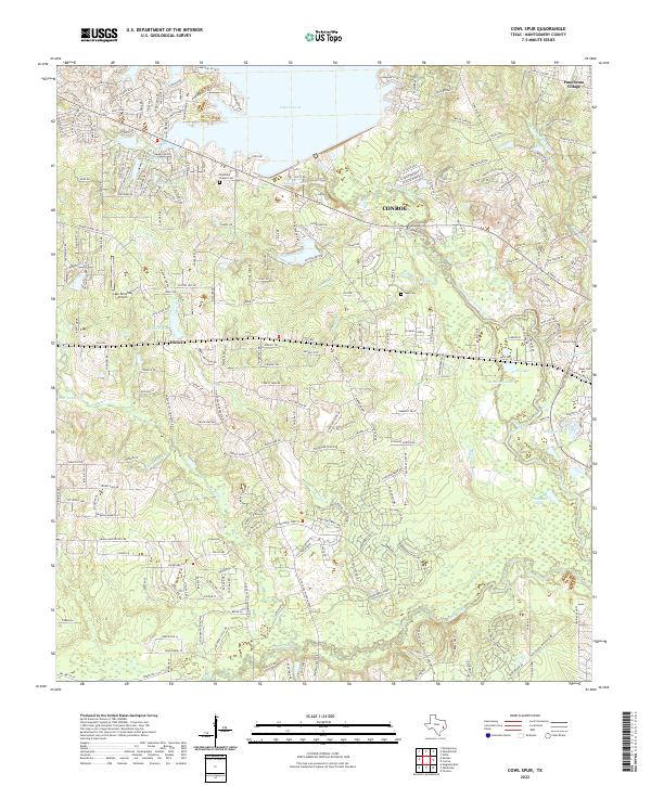 Cowl Spur, TX — USGS 7.5-minute topo (2022)