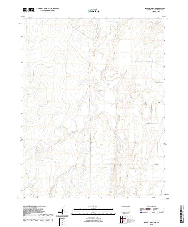 Durkee Creek NW, CO — USGS 7.5-minute topo (2022)