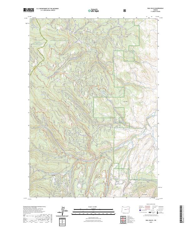 Rail Gulch, OR — USGS 7.5-minute topo (2023)