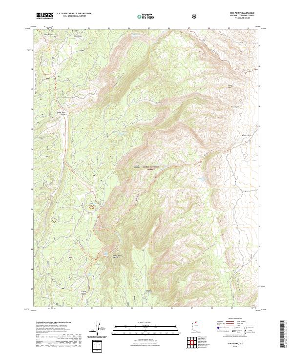 Dog Point, AZ — USGS 7.5-minute topo (2021)