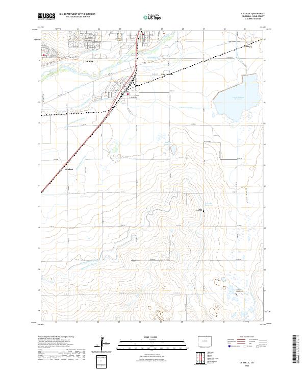 La Salle, CO — USGS 7.5-minute topo (2022)