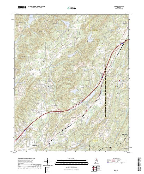 Argo, AL — USGS 7.5-minute topo (2024)