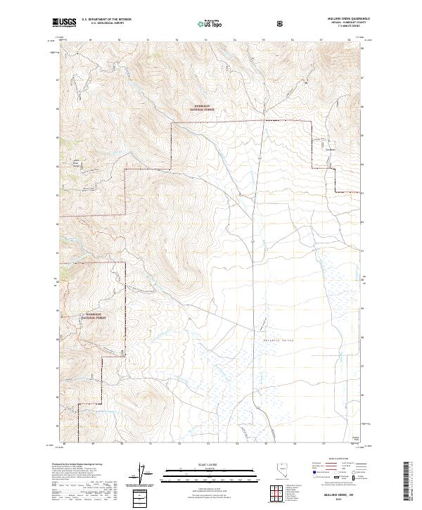 Mullinix Creek, NV — USGS 7.5-minute topo (2021)