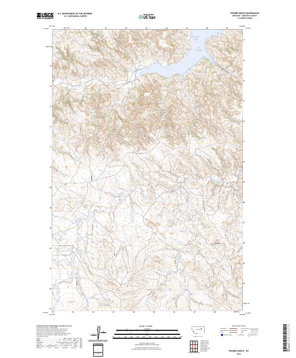 Trumbo Ranch, MT — USGS 7.5-minute topo (2024)