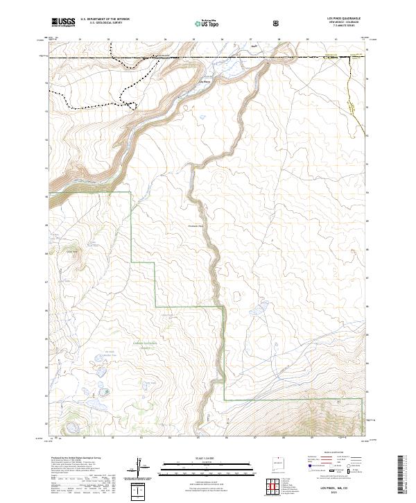 Los Pinos, NM-CO — USGS 7.5-minute topo (2023)