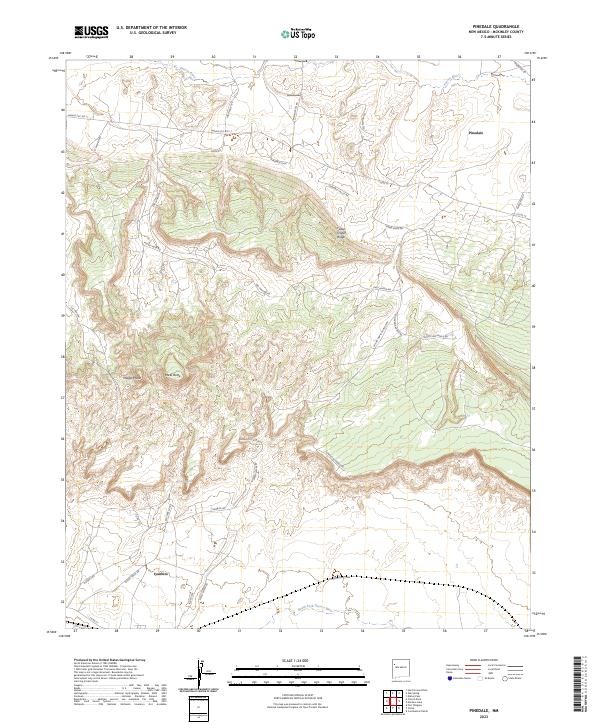 Pinedale, NM — USGS 7.5-minute topo (2023)