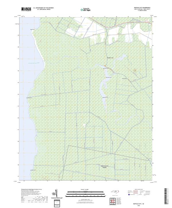 Buffalo City, NC — USGS 7.5-minute topo (2022)