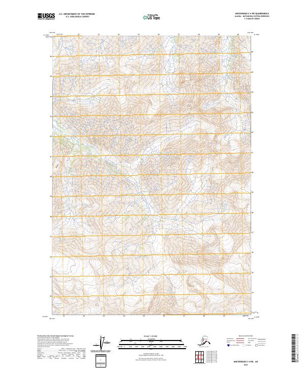 Anchorage C-4 NE, AK — USGS 7.5-minute topo (2023)