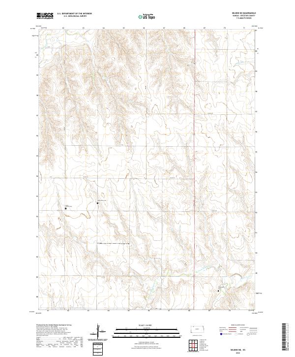 Selden NE, KS — USGS 7.5-minute topo (2022)
