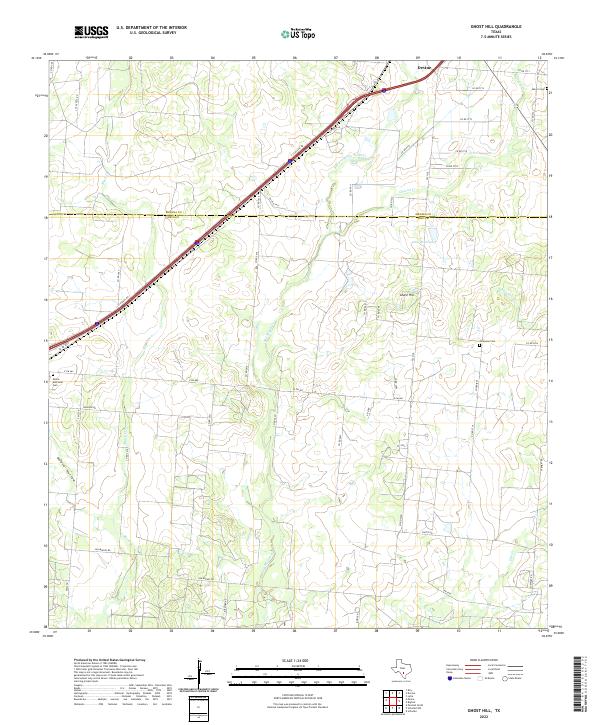 Ghost Hill, TX — USGS 7.5-minute topo (2022)