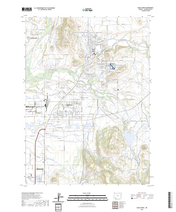 Eagle Point, OR — USGS 7.5-minute topo (2024)