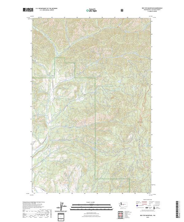 Red Top Mountain, WA — USGS 7.5-minute topo (2023)