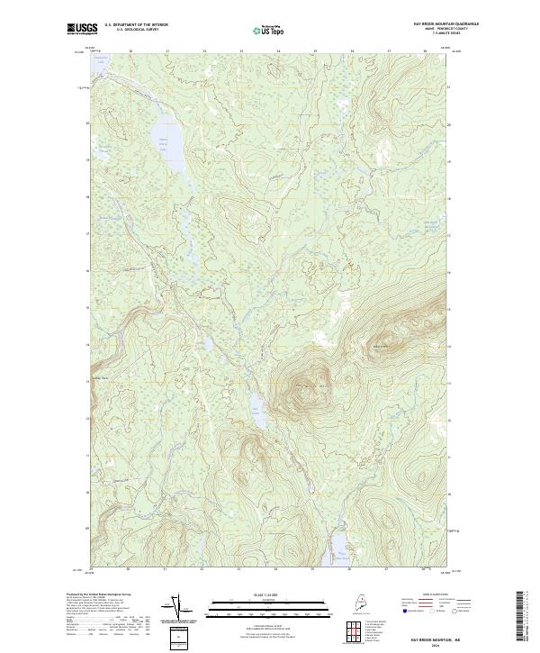 Hay Brook Mountain, ME — USGS 7.5-minute topo (2024)