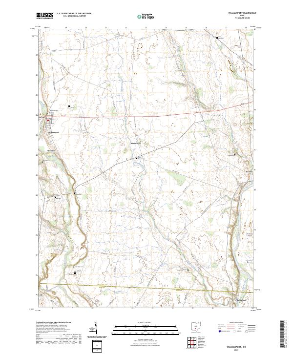 Williamsport, OH — USGS 7.5-minute topo (2023)