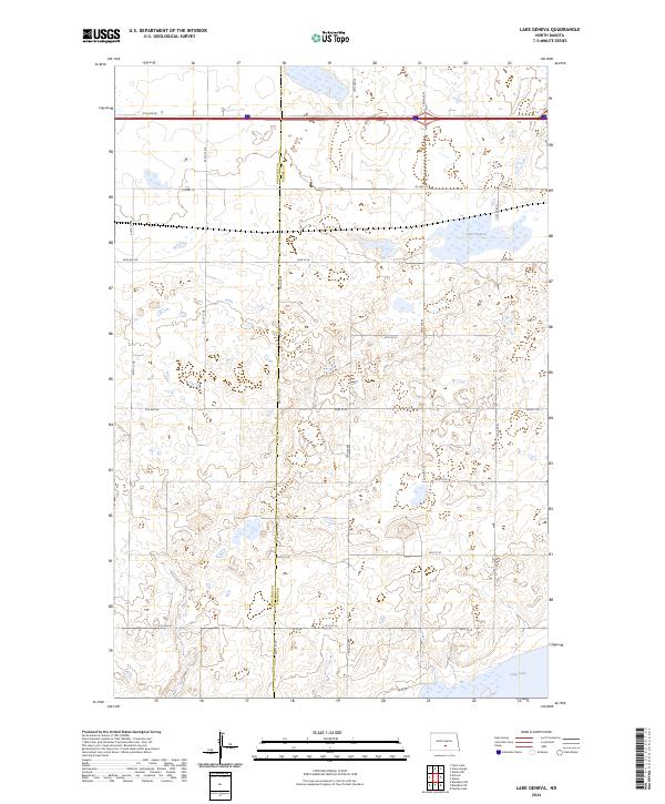 Lake Geneva, ND — USGS 7.5-minute topo (2024)