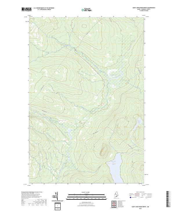 Saint John Pond Depot, ME — USGS 7.5-minute topo (2024)