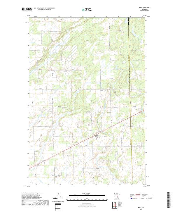 Bock, MN — USGS 7.5-minute topo (2022)