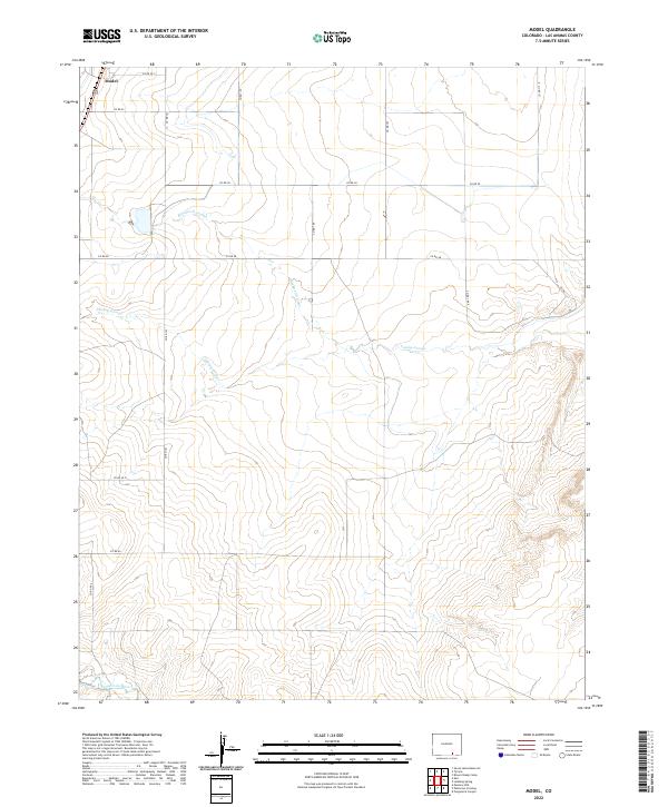 Model, CO — USGS 7.5-minute topo (2022)
